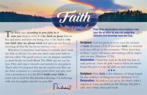 That Your Faith Not Fail Declaration Card